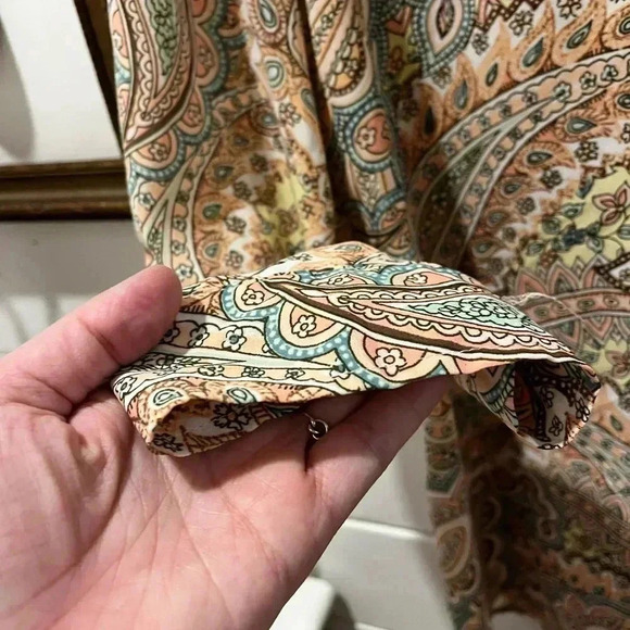 CUPIO Paisley button down shirt size Xl - Picture 7 of 10